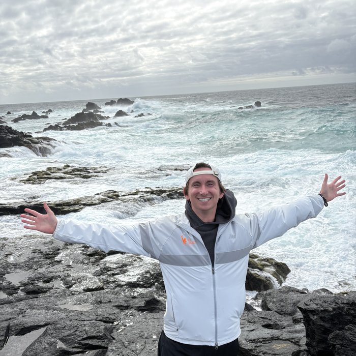 William O'Gorman on the São Miguel coastline